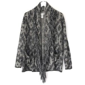 SHYANNE. Aztec print chunky knit cardigan sweater